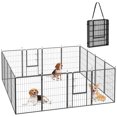 thumbnail image 1 of PawHut Dog Playpen, 16 Panels Dog Fence w/ Straps, 31.5" H, for Medium Dogs, 1 of 10