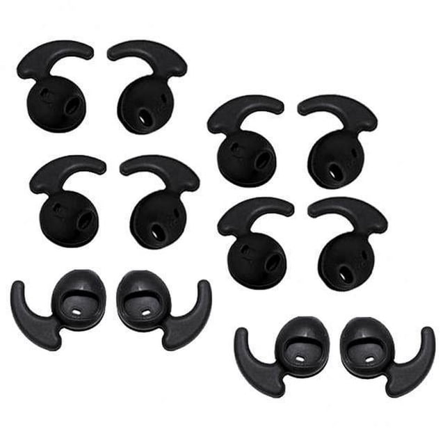 3 Tapones Para Auriculares De Gel De Silicona Para Samsung Galaxy S6 S7, Color Negro