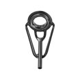 thumbnail image 4 of Unique Bargains 1.4mm Acier Inoxydable Tige de Pêche Réparation Kit Pole Ring Guide de Remplacement, Noir 8 Pack, 4 of 5