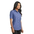 thumbnail image 4 of Port Authority Ladies Short Sleeve SuperPro Oxford Shirt, 4 of 6