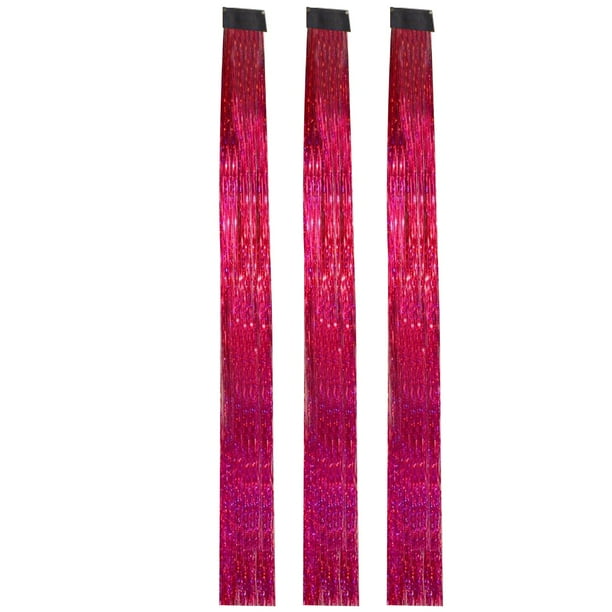 Pelucas con flequillo para mujer, peluca ondulada suelta, kit de 3 piezas de coloración, extensiones de cabello con horquillas de seda rizadas y brillantes.