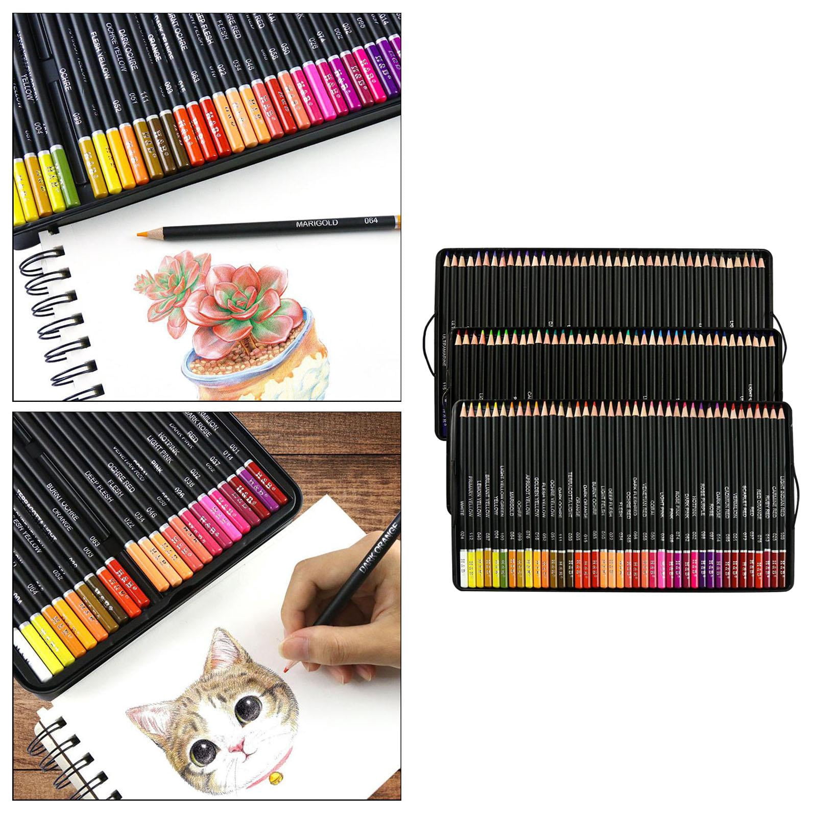 GUOOL Colored Pencils Set, Professional Drawing Pencils for Artists, Books, OilBased And Vibrant Colors for Sketching & Shading , 120pcs, 41.5x35.8x20.5cm