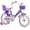 Purple, variant on ACEGER 16 Inch Girls Princess Bike with Basket and Training Wheels for Ages 5-8, Purple