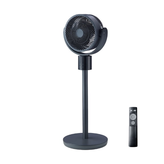 Pedestal Fan with 12 Speeds, 3 Modes, 570 CFM, 43 dB, Adjustable Height 26-36", for Bedroom Living Room Office