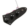 thumbnail image 3 of Jazz Bass Pickguard US/Mexico and Wired Control Plate Set for Fender Jazz Bass Pearl White and Black, 3 of 14