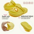 thumbnail image 3 of Hobibear Garden Clog Toddler Slip on Beach Slipper Sandals(Toddler/Little Kids/Big Kids)Yellow 5-6, 3 of 7