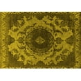 thumbnail image 1 of Ahgly Company Machine Washable Indoor Rectangle Oriental Yellow Industrial Area Rugs, 2' x 4', 1 of 4