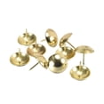 thumbnail image 2 of Uxcell 25mm Dia 25mm Height Gold Tone Round Upholstery Nails Tacks 10 Pack, 2 of 5