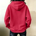 thumbnail image 4 of Women's Retro Stripe Hoodie Pullover Long Sleeve Colorful Casual Sweatshirt Top, 4 of 5