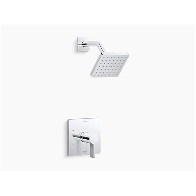 Kohler K-TS23503-4G-CP Parallel Rite-Temperature Shower Trim - Polished Chrome
