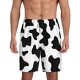 thumbnail image 1 of Balery Milk Cow Pantalones cortos de pijama de punto de algodón para hombre con cinturilla y bolsillos-X-Large, 1 of 6