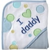 Luvable Friends Baby Hooded Towel, Blue Daddy