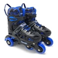thumbnail image 3 of Conjunto combinado de patines de entrenamiento en línea Chicago Skates - Azul para niños - Tallas pequeñas J10-J13, 3 of 5