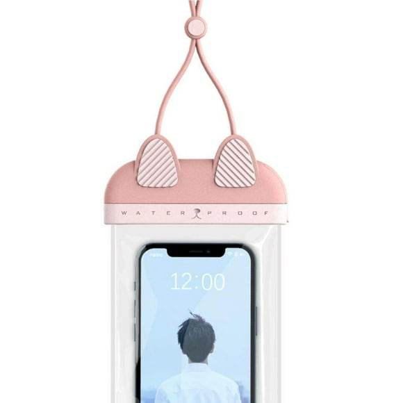 Floating Mobile Phone Waterproof Bag Touch Screen Cat Phone Pouch Shape Waterproof Phone Pouch for Hot Springs Water Parks