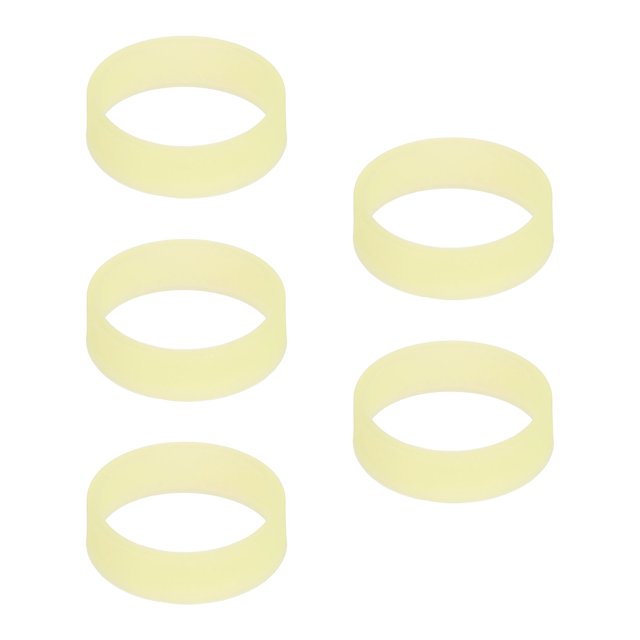Uxcell 5 Pcs Bandas de Goma de Silicona, 0.79 Pulgadas Pequeñas Bandas de Goma