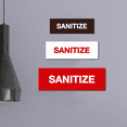 thumbnail image 3 of Basic Sanitize Sign (Walnut) - Large, 3 of 5