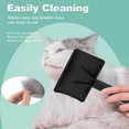 thumbnail image 5 of Large Stiff Brush for Dogs - Extra Long Needle Hair Brush for Large Dog Pet Grooming & Depilation - Removes Long Loose Hair - Undercoat - (Black), 5 of 5