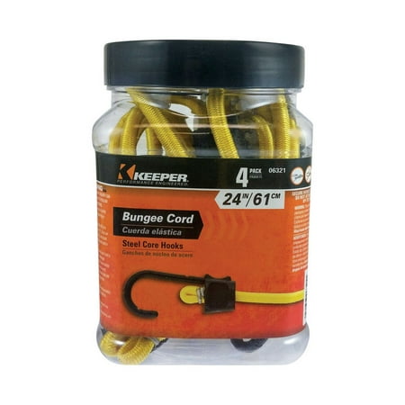 

Hampton Products-Keeper 235253 24 in. Yellow Bungee Cord Pack of 4