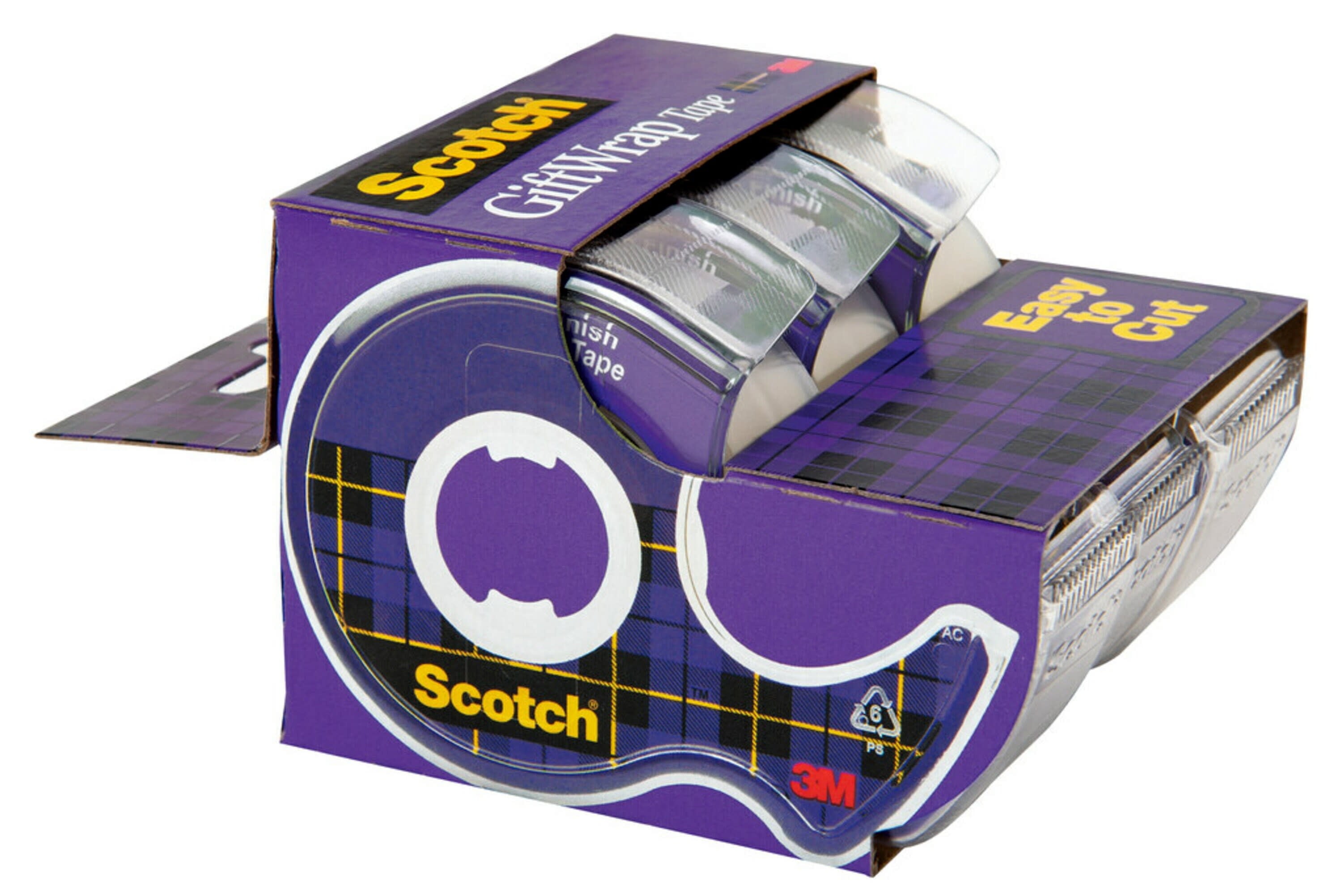 Scotch® Gift-Wrap Satin Tape, 19 mm x 7.5 m, 1 Roll on Handheld  Dispenser/Pack