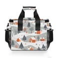 thumbnail image 7 of FORMRS Insulated Cooler Bag 24 Cans Capacity Soft Leakproof Lunch Box with Side Pockets, Cartoon Orange Houses, 7 of 7