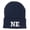 Navy, variant on NE Nebraska State Embroidered Long Beanie - Black OSFM