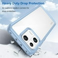 thumbnail image 5 of Case for Xiaomi Mi 13 Phone Case Slim Dropproof [Defend from Drop/Scratch/Slip/Fingerprint] Clear Acrylic Hard Back Soft TPU Bumper Hybrid Phone Cover for Xiaomi Mi 13-Blue, 5 of 16