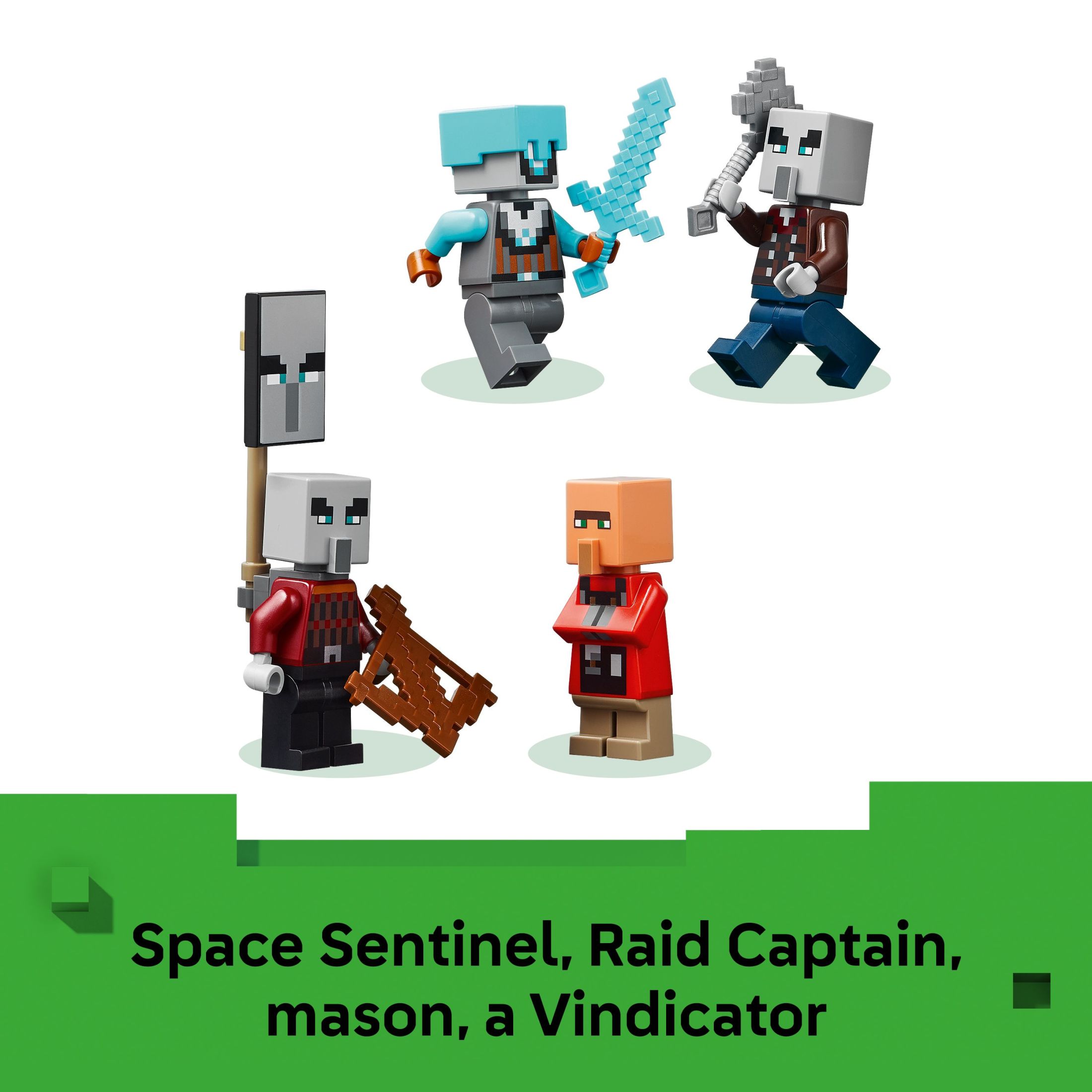 LEGO Minecraft El Puesto Avanzado del Saqueador y el Ravager - Juguete de Construcción de Videojuego para Niños, Niñas y Niños, Mayores de 9 Años - Incluye Centinela Espacial y 3 Minifiguras - Idea de Regalo para Gamers - 21278 6