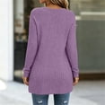 thumbnail image 4 of ZGRBOU Long Sleeve Tunic Tops for Women Crewneck Ribbed Knit Sweater Fall Casual Loose Fit Pullover Shirts with Pockets, 4 of 5