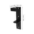 thumbnail image 2 of IDEANATEGRATE 2Ud Soporte De Pared Para De Jabón En Acero Inoxidable Negro Para, 2 of 8