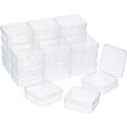 thumbnail image 4 of PEACNNG 24 Packs Small Clear Plastic Containers with Hinged Lids for Storage of Small Items, Crafts, Jewelry, Tools, 4 of 5