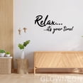 thumbnail image 4 of Glowneon Relax It's Your Time Modern Bathroom Toilet Metal Wall Decor, 4 of 5