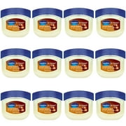 Pack of (12) Vaseline Lip Therapy Lip Balm Mini, Cocoa, 0.25 oz