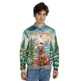 thumbnail image 4 of Merry Christmas Santa Reindeer Antlers Vizsla Sleigh Xmas Winter Holiday All Over Print 3D Baseball Jacket Vizslas Dog Lover Gifts Idea Bomber Jacket Softball - 00023, 4 of 6