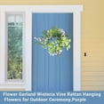 thumbnail image 5 of Artificial Wisteria Garland, 78 inch Fake Hanging Flower Vine, Silk Floral Rattan, Wall Hanging Greenery, Wedding Arch Flowers, Outdoor Garden Vines, Indoor Room Floral Decor for Home Decoration, 5 of 9