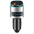 thumbnail image 1 of Transmisor Fm Bluetooth V5.0 para coche, Qc3.0 y adaptador Bluetooth inalámbrico con retroiluminación LED, reproductor de música/Kit de coche con llamadas manos libres", 1 of 5
