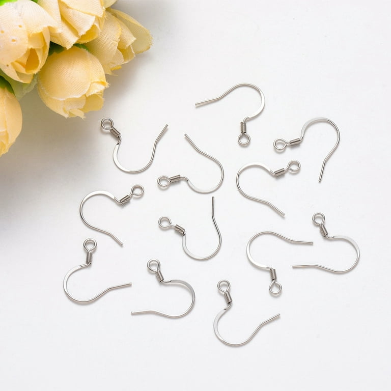 Xyer 200pcs Ear Wire Thin Multi-type Stainless Steel Convenient