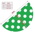 thumbnail image 3 of Rateoe Green And White Polka Dot Print Christmas Tree Skirt 36" for Xmas Holiday New Year Party Circle Tree Mat Ornaments Decoration, 3 of 7