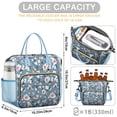 thumbnail image 5 of Pioneer Flower Floral Print Pattern Womens Lunch Box for Work,Insulated Large Lunch Bag for Tween and Teen,Loncheras Para Mujer,Leakproof Adult Lunch Bag for Work,Beach,Travel,Picnic,Camping, 5 of 7