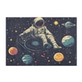 thumbnail image 7 of Yayeee Bath Rug for Bathroom Floor Non Slip Rectangle Fluffy Soft Absorbent Mat, 16"x24", Astronaut Space, 7 of 7