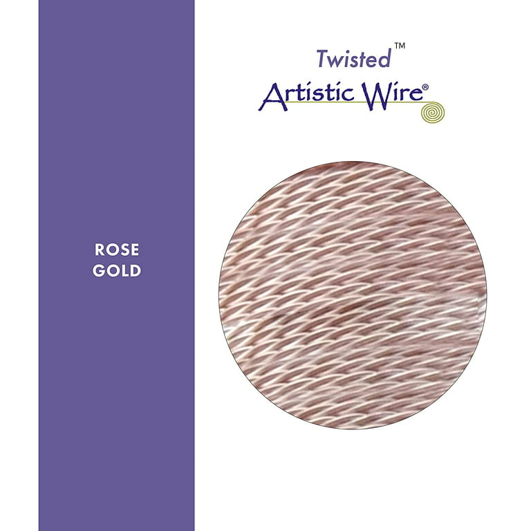 Artistic Wire, Twisted Craft Wire 20 Gauge Thick, Tarnish Resistant Natural  Copper (3 Yard Spool) 