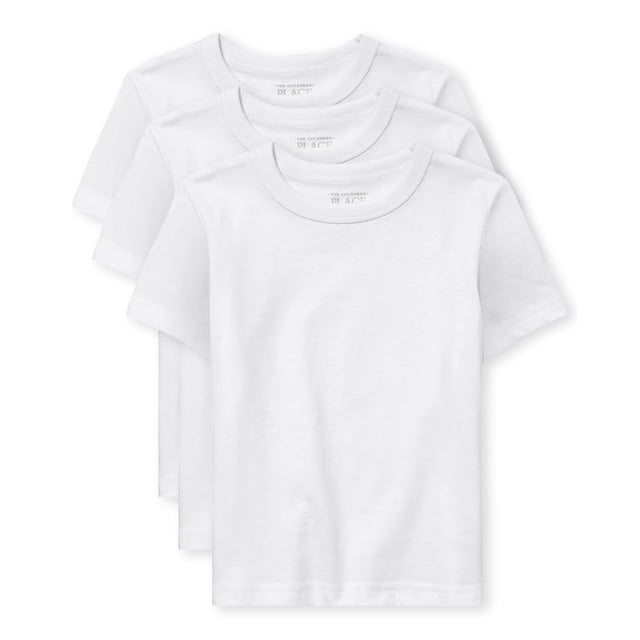 Camiseta The Children's Place para bebés de 18 a 24 meses, color blanco, paquete de 3