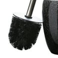 thumbnail image 4 of ELLE Paris Eclat Glitter Toilet Bowl Brush and Holder, Black, 4 of 5