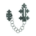 thumbnail image 5 of Renovators Supply Door Latches Slide Latch Bolt 5" Black Wrought Iron Colonial Chain Type Door Guard Extra Security Rust Resistant Privacy latches w/Hardware Pack of 2, 5 of 9