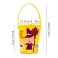 thumbnail image 3 of SUSHANG Halloween Candy Bag 1 Packs Candy Holder Buckets with Handle Diy Trick or Treating Bags and Party Hats Halloween Party Favors Halloween Snacks Halloween Goodie Bags Bucket, 3 of 5