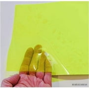 Roll Of Transparent Sign Vinyl, S-Adhesive (24 Inch X 10 Ft, Fluorescent Yellow)
