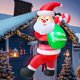 thumbnail image 1 of Papá Noel inflable navideño TURNMEON de 6 pies de altura para escalar, 1 of 6
