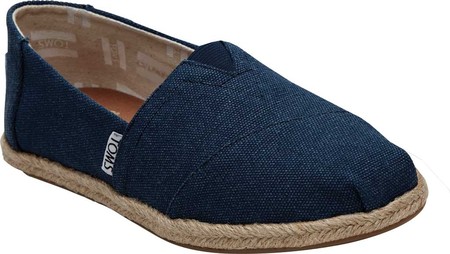toms navy washed canvas women's classics