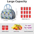 thumbnail image 5 of Insulated Lunch Bag Women, Reusable Colorful Axolotl Pattern Tote Lunch Box, Leakproof Cooler Lunch Bags for Work Office Travel Picnic, 5 of 6