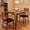 Retro color, variant on CARTMAN 3‑Piece Farmhouse‑Style Dining Table Set for 2, Space‑Saving Kitchen Dinette with 2 Cozy Chairs for Small Apartment, White‑Grey