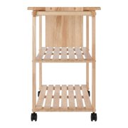 Winsome Wood Mario Kitchen Utility Cart, Natural Finish
